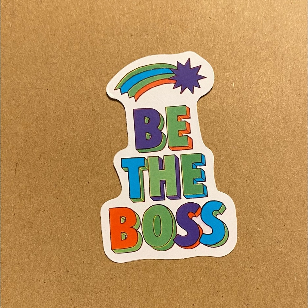 🌈20/$12🌈 Be the Boss Sticker